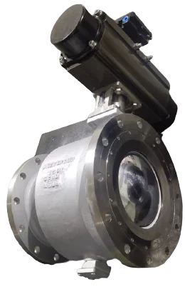 JossMin's E-Seg Flush Bottom Valves with Pneumatic Rotary Actuator for Reactor Bottoms
