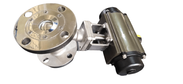 JossMin's Flush Bottom Valve with Pneumatic RotaryActuator