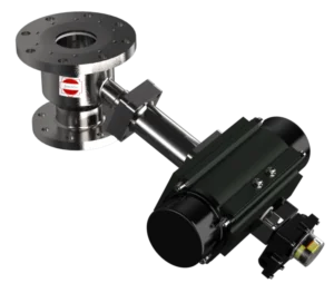 Electropneumatic Flush Bottom Valve with inclined bonnet and Ball obturator, AFR, Solenoid, Position Indicator manufactured by JossMin