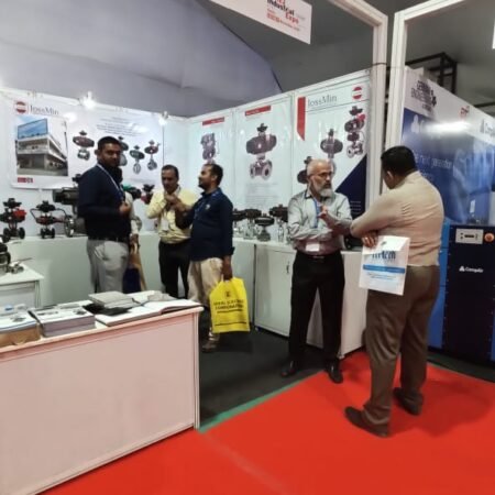 Mr. Jossie Menezes and team at JossMin stall, Dahej Industrial Expo 2022
