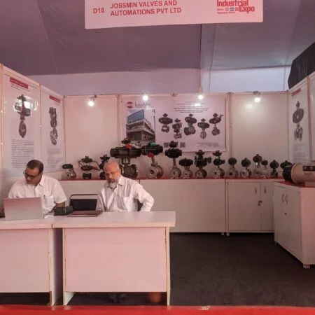 JossMin exhibiting electro-pneumatic valves at Ankleshwar Industrial Expo 2023