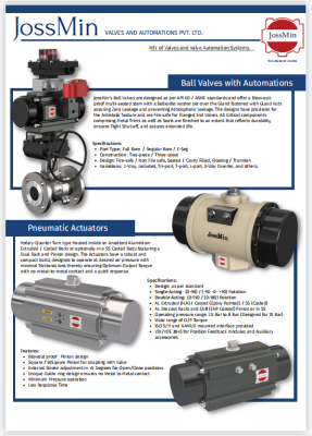 Product Overview Flyer - JossMin